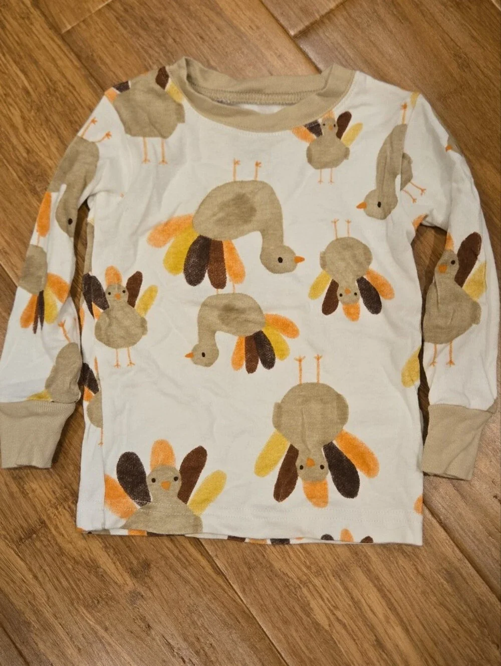 Carter's Baby Toddler Turkey Long Sleeve Shirt & Pants Pajama Set